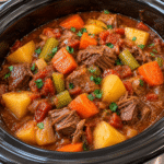 Crockpot Hearty Beef and Vegetable Stew