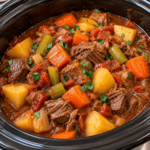 Crockpot Hearty Beef and Vegetable Stew
