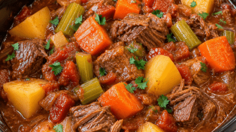Crockpot Hearty Beef and Vegetable Stew