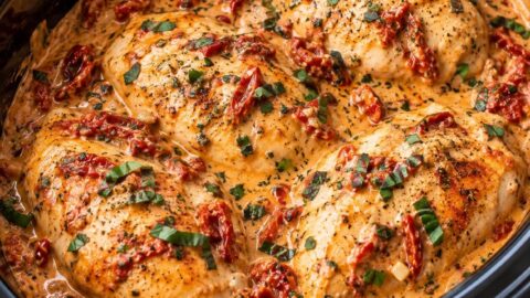 Tender Crockpot Marry Me Chicken Breasts