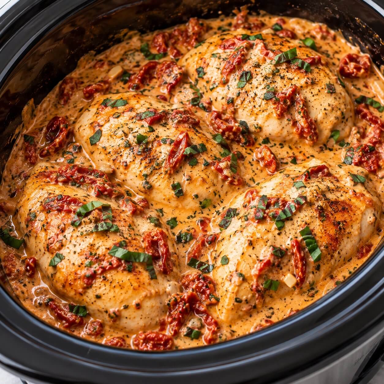 Tender Crockpot Marry Me Chicken Breasts