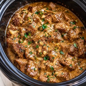 Dump-and-Go Garlic Butter Beef Tips
